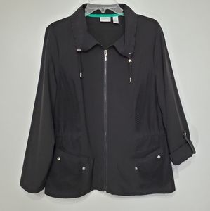 Zenergy Chico's 2 Full Zip Up Jacket Mesh